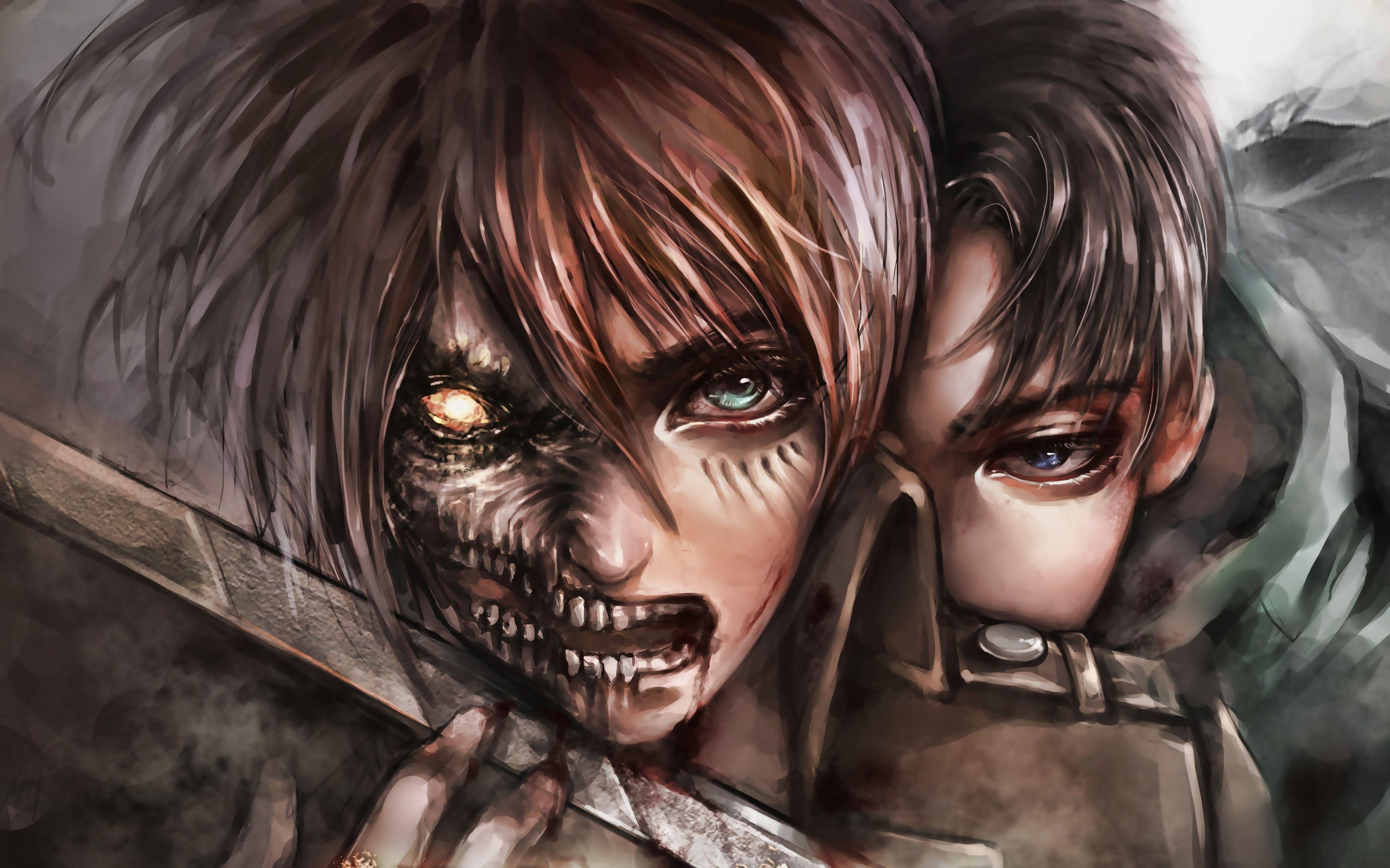 Attack On Titan Eren 4K wallpapers collection