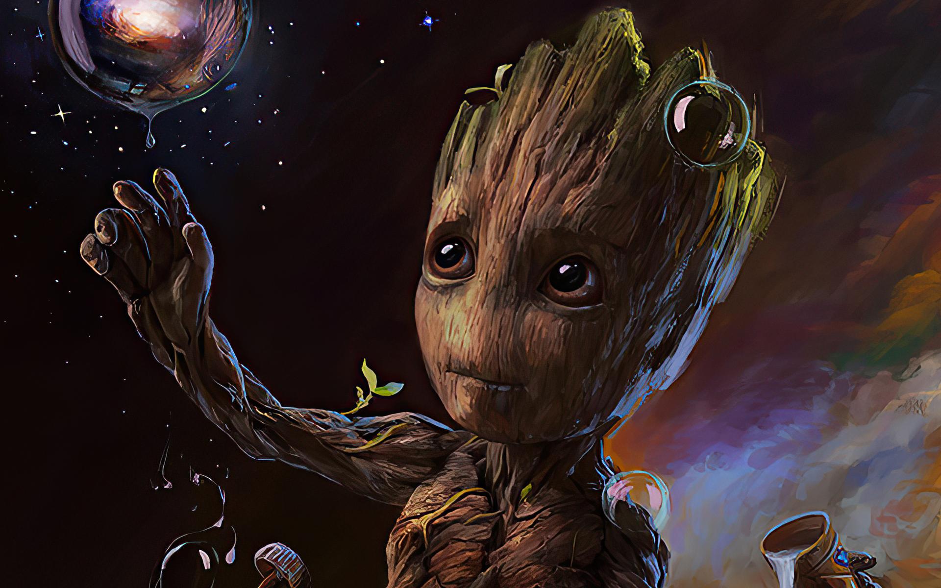 Cute Baby Groot wallpapers collection