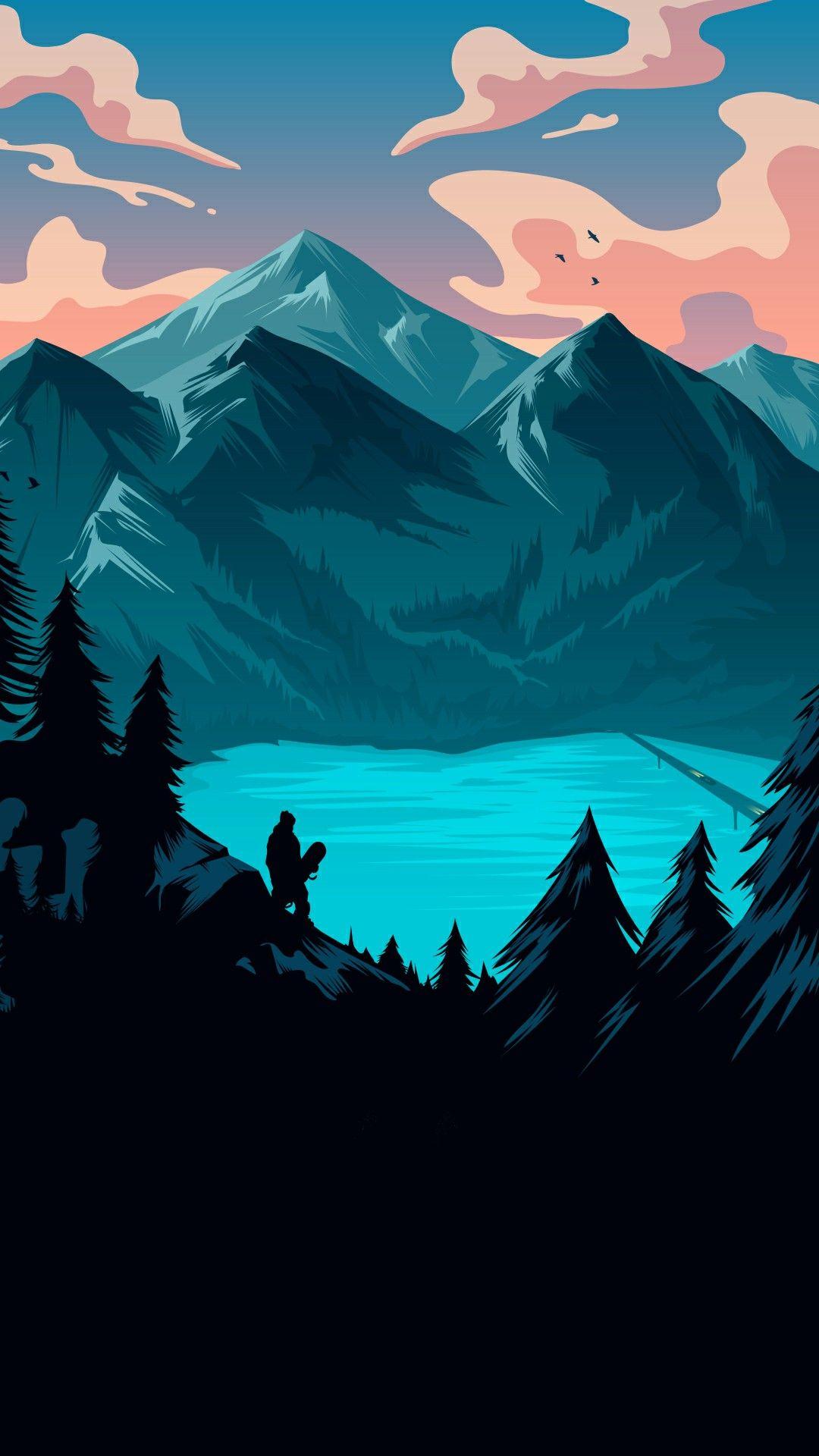 Minimalistic Phone wallpapers collection