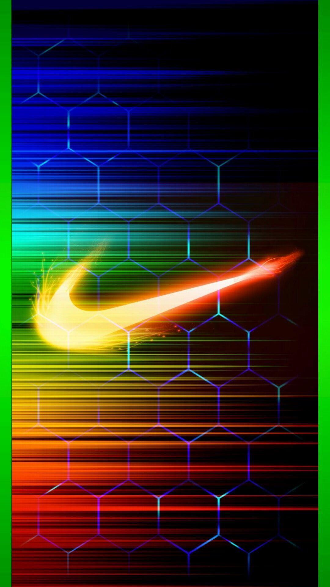 Nike Logo In Neon wallpapers collection