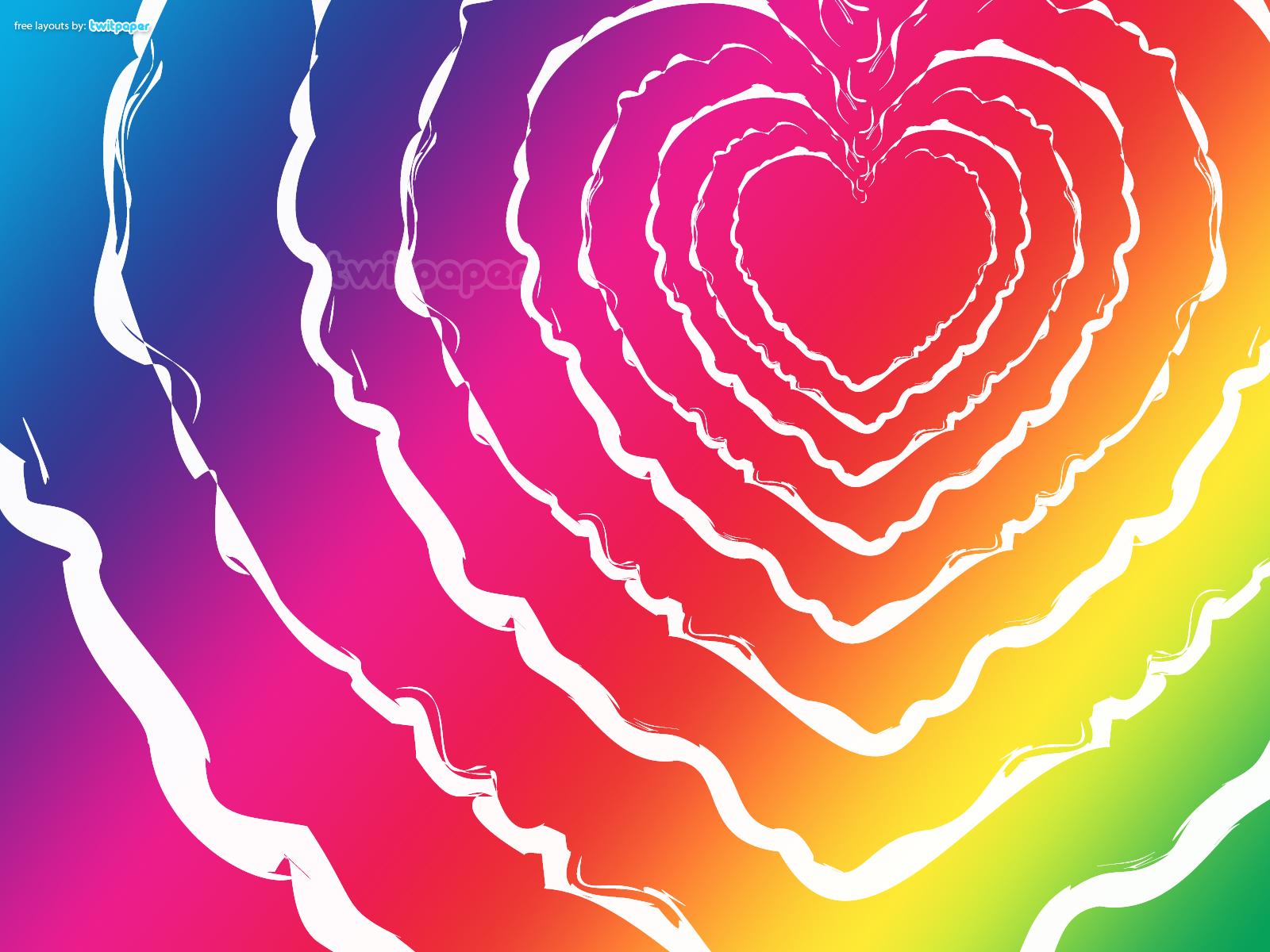 Rainbow Heart wallpapers collection