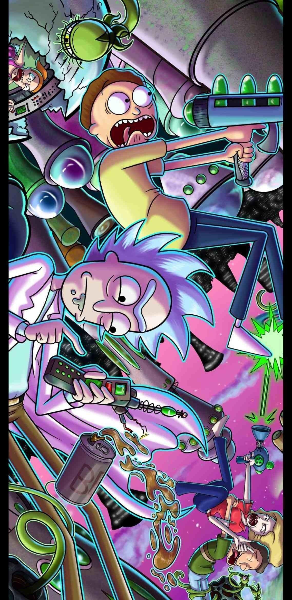 Rick N Morty Weed wallpapers collection