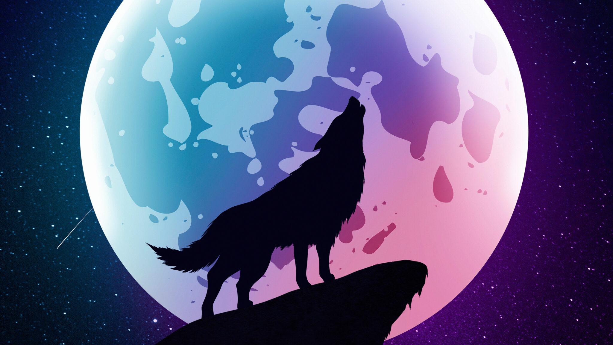 Wolf Moon 4K wallpapers collection